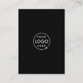 ビジネスWebサイト | QRコードスキャンMe モダン Black 名刺 (裏面)