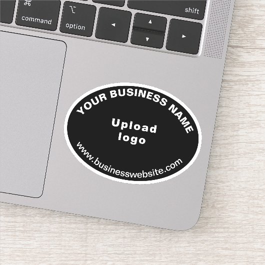 ビジネスWebサイトBlack Oval Shape Vinyl Sticker シール (詳細)