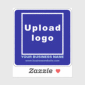 ビジネスWebサイトBlue Square Vinylステッカー シール (シート)