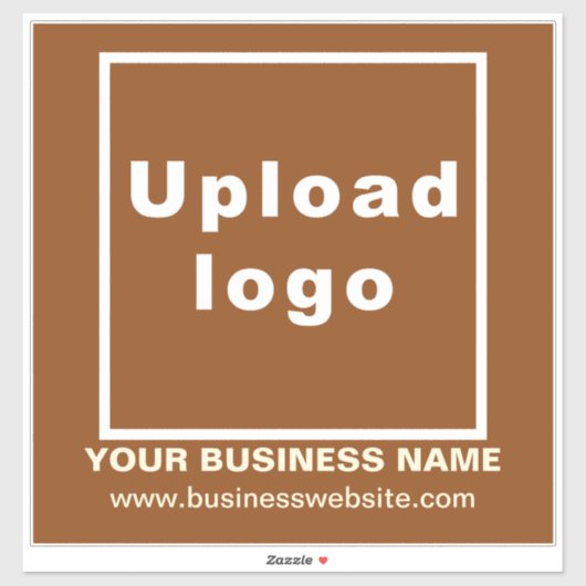 ビジネスWebサイトBrown Large Square Vinyl シール (シート)