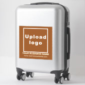 ビジネスWebサイトBrown Large Square Vinyl シール (スーツケース)