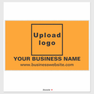 ビジネスWebサイトOrange Large Rectangle Vinyl シール