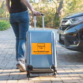 ビジネスWebサイトOrange Large Rectangle Vinyl シール (スーツケースインサイチュ)