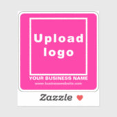 ビジネスWebサイトPink Square Vinylステッカー シール (シート)
