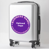 ビジネスWebサイトPurple Large Round Vinyl シール (スーツケース)