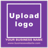 ビジネスWebサイトPurple Large Square Vinyl シール (正面)