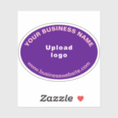 ビジネスWebサイトPurple Oval Shape Vinyl シール (シート)