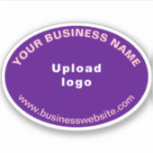 ビジネスWebサイトPurple Oval Shape Vinyl シール (正面)