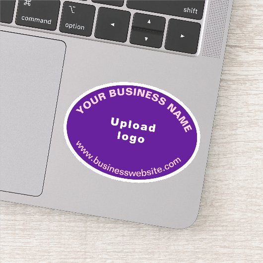 ビジネスWebサイトPurple Oval Shape Vinyl シール (詳細)