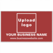 ビジネスWebサイトRed Large Rectangle Vinyl シール (正面)