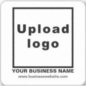 ビジネスWebサイトWhite Square Vinylステッカー シール (正面)