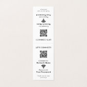 ビジネスWebサイトWifiつながりパスワードQRコード 名刺 (外部フラット)