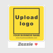 ビジネスWebサイトYellow Square Vinylステッカー シール (シート)