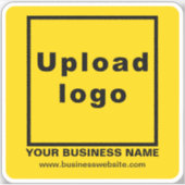 ビジネスWebサイトYellow Square Vinylステッカー シール (正面)