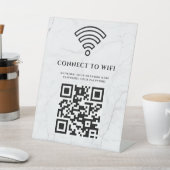 ビジネスWiFiネットワークQRコードカスタマイズ 台座サイン (インサイチュ)