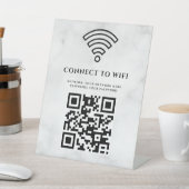 ビジネスWiFiネットワークQRコードカスタマイズ 台座サイン (インサイチュ)