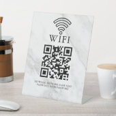 ビジネスWiFiネットワークQRコードカスタマイズ 台座サイン (インサイチュ)