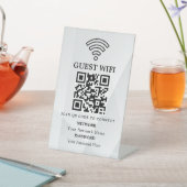 ビジネスWiFiネットワークQRコードカスタマイズ 台座サイン (インサイチュ)
