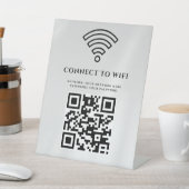 ビジネスWiFiネットワークQRコードカスタマイズ 台座サイン (インサイチュ)