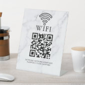 ビジネスWiFiネットワークQRコードカスタマイズ 台座サイン (インサイチュ)