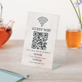 ビジネスWiFiネットワークQRコードカスタマイズ 台座サイン (インサイチュ)