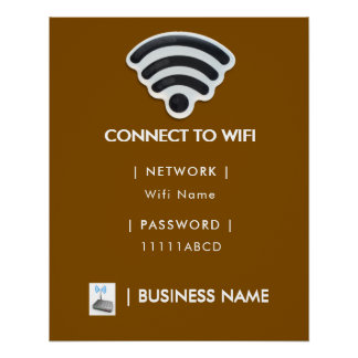 ビジネスWiFiモダンネットワークペデスタル ポスター