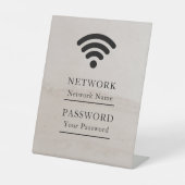 ビジネスWiFiモダンネットワーク 台座サイン (正面)