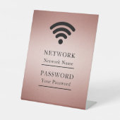ビジネスWiFiモダンネットワーク 台座サイン (正面)