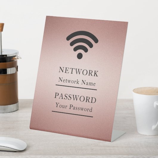 ビジネスWiFiモダンネットワーク 台座サイン (インサイチュ)