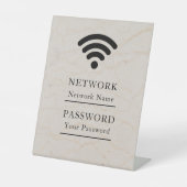 ビジネスWiFiモダンネットワーク 台座サイン (正面)