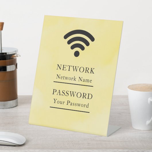 ビジネスWiFiモダンネットワーク 台座サイン (インサイチュ)