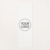 ビジネパーソナライズされたスのロゴを白カスタム色で追加 ヨガマット (正面)