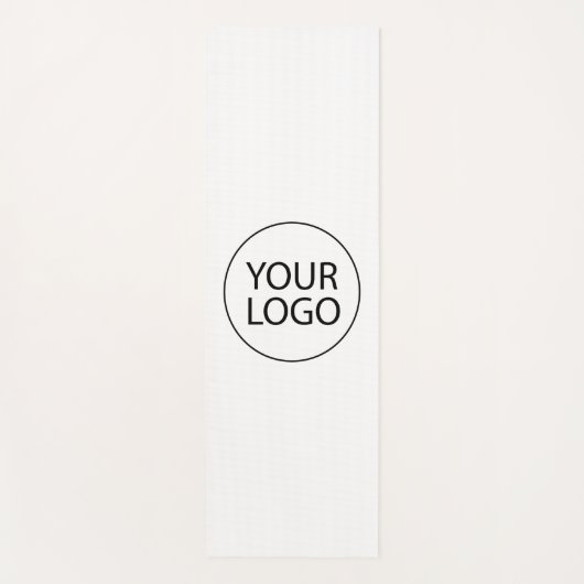 ビジネパーソナライズされたスのロゴを白カスタム色で追加 ヨガマット (正面)