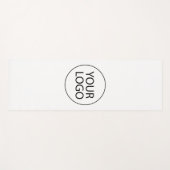 ビジネパーソナライズされたスのロゴを白カスタム色で追加 ヨガマット (正面(横))