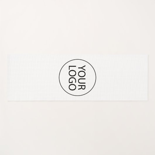 ビジネパーソナライズされたスのロゴを白カスタム色で追加 ヨガマット (正面(横))