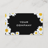 ビジネパーソナライズされたスカードとデイジーの色 名刺 (正面)