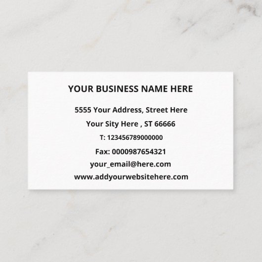 ビジネパーソナライズされたスカードの色とフォント 名刺 (裏面)