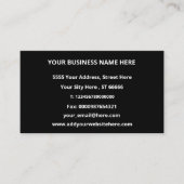 ビジネパーソナライズされたスカードの色とフォント 名刺 (正面)