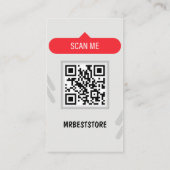 ビジネモダンスカードQRコード写真コラージュ コーリングカード (裏面)