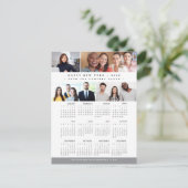 ビジネモダンスチーム写真コラージュ2026カレンダー シーズンポストカード (スタンド正面)