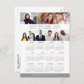 ビジネモダンスチーム写真コラージュ2026カレンダー シーズンポストカード (正面/裏面)