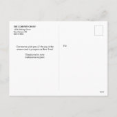 ビジネモダンスチーム写真コラージュ2026カレンダー シーズンポストカード (裏面)