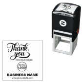 ビジネ企業のスありがとう| ロゴの追加 セルフインキングスタンプ (インサイチュ)