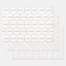 ビジネ企業のス・ブランドのロゴの切り替えエレガント ラッピングペーパーシート