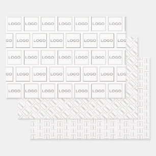 ビジネ企業のス・ブランドのロゴの切り替えエレガント ラッピングペーパーシート