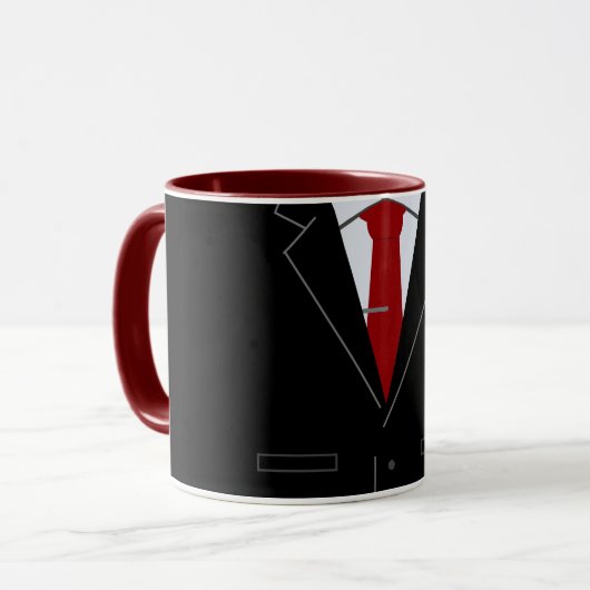 ビジパーソナライズされたおもしろいネスコーヒMAGカスタム文字 マグカップ (正面左)