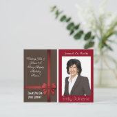 ビジパーソナライズされたネス休暇案内 ポストカード (スタンド正面)