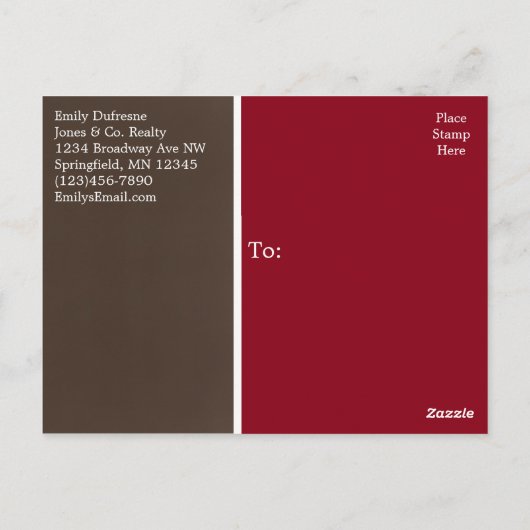 ビジパーソナライズされたネス休暇案内 ポストカード