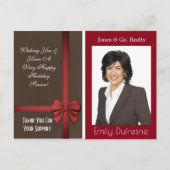 ビジパーソナライズされたネス休暇案内 ポストカード