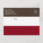 ビジパーソナライズされたネス・ホリデー・グリーッモダング シーズンポストカード (裏面)